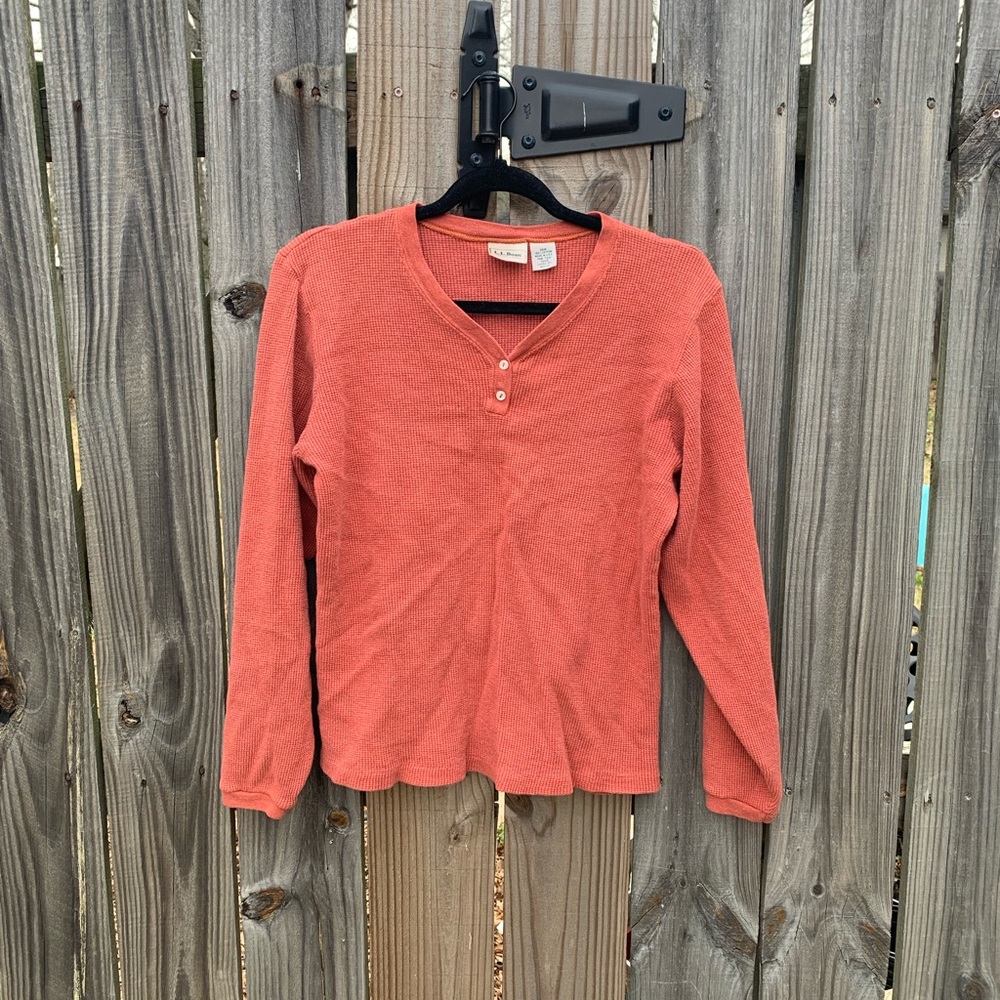 LL Bean red-orange thermal